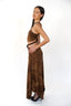 The Sculpted Suspender Halter Top – Caramel
