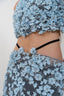 The Floral Suspender Gown - Powder Blue