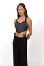 The Heart Suspender Top - Washed Indigo Denim