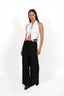 The Tailored Tux Suspender Top - Ivory