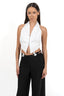 The Tailored Tux Suspender Top - Ivory